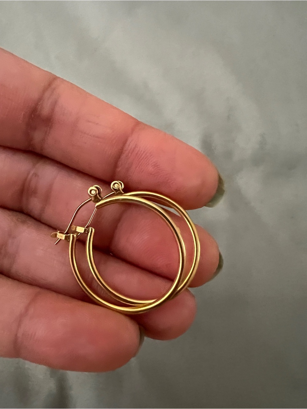 Gold Plated Hoop Earrings